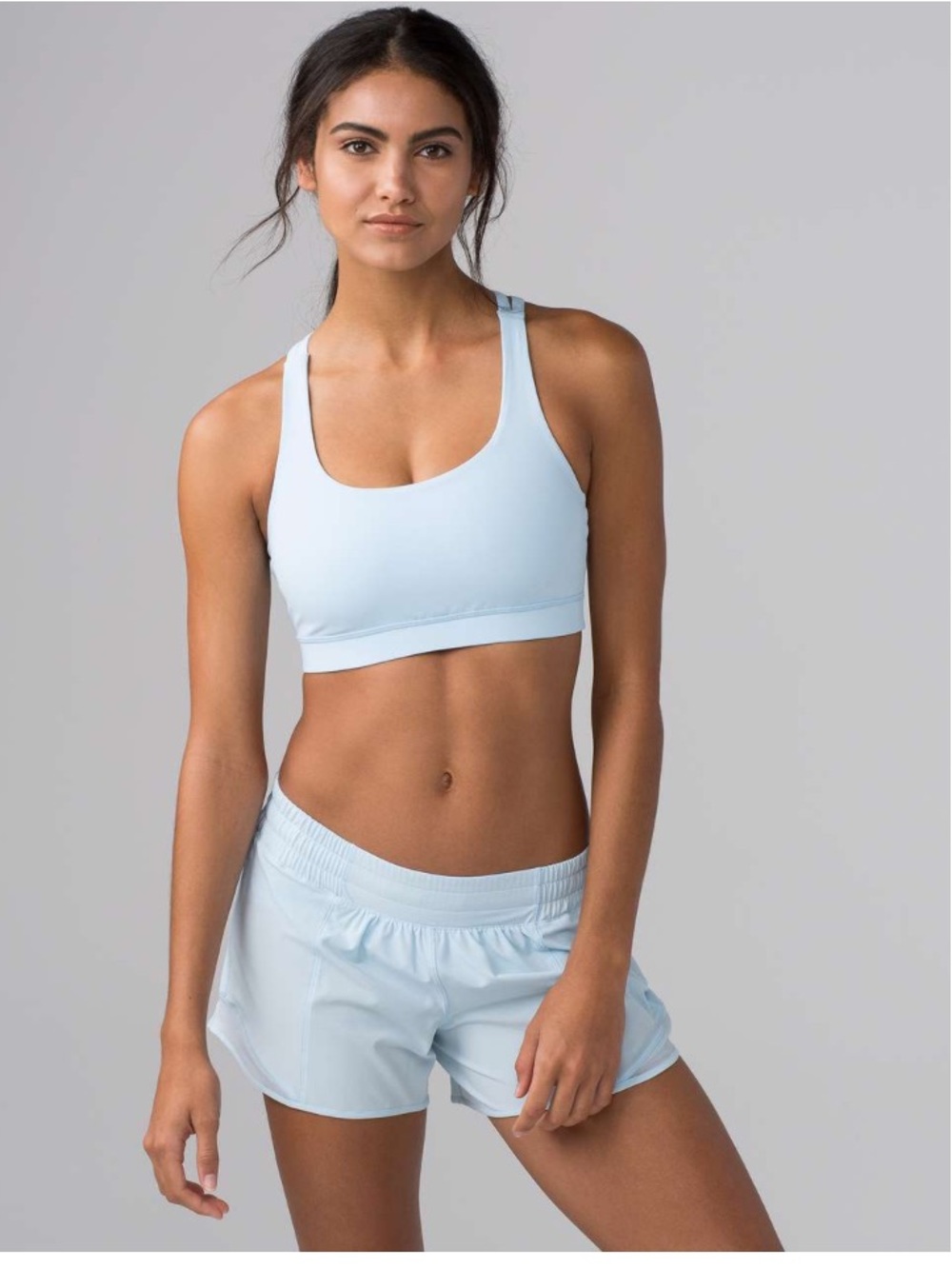 lululemon athletica Energy Bra in Ice Milk Blue